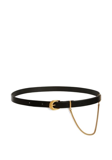 Cintura Nera Con Catena Dorata JIL SANDER | J08TP0014-P7368001